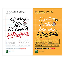 Combo Kỹ Năng Viết Báo Cáo Hiệu Quả + Kỹ Năng Lập Kế Hoạch Hiệu Quả ( 2 Cuốn )
