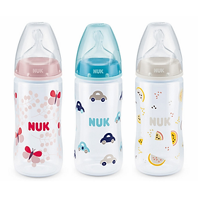 Bình Sữa Nhựa PP 300ml Núm Ti Silicone S1 Nuk NU66133 (Size M) - Màu Ngẫu Nhiên