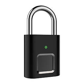 USB rechargeable door lock fingerprint smart padlock