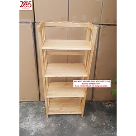 Mua KỆ SÁCH 4 TẦNG 50cm TC205 - gỗ cao su 100% - MUA TẠI TC205! CHỈ CÓ LỜI TO