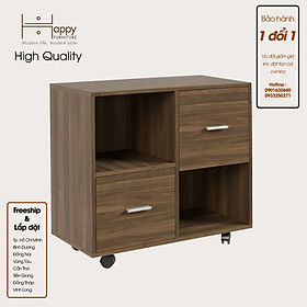 [Happy Home Furniture] COMFEE, Tủ đựng hồ sơ 2 tầng ,  80cm x 40cm x 66cm ( DxRxC), THK_014