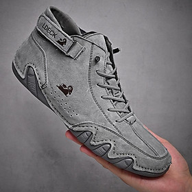 LCRTZKG Mens Sneaker Giày thể thao mới Giày thể thao cao cấp của nam giới Thiết kế lông thú ấm mùa đông Thời trang LeFu Giày ren-up Giày nam