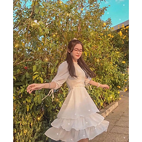 Đầm Nữ Dáng Baby Doll Xoè 2 Lớp Công Chúa