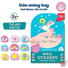 Đồ Chơi Dán Móng Tay 150 chi tiết - TOI Nail Stickers