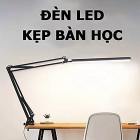 Hình ảnh Đèn Học Kẹp Bàn Ánh Sáng Led Vàng; Đèn Pixar Kẹp Đầu Giường Đọc Sách; Đèn Bàn Học Sinh; Đèn Làm Nail Phun Xăm Spa