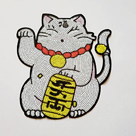 Sticker Mèo May Mắn Khổng Lồ Trang Trí Phụ Kiện Thời Trang MS76648