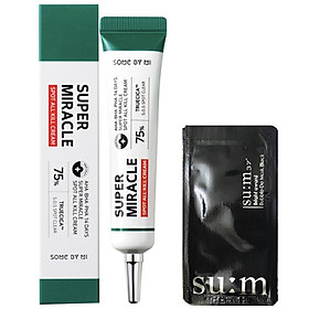 Kem Chấm Mụn Some By Mi AHA-BHA-PHA 14 Days Super Miracle Spot All Kill Cream + Tặng 1 Mặt Nạ Su:m Đen