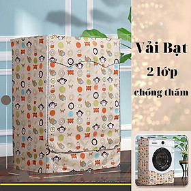 Áo Trùm Vỏ Bọc Máy Giặt Cửa Ngang Siêu Bền Vải Bạt Cao Cấp Loại Dày Chống Thấm Nước