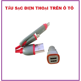 Tẩu sạc nhanh điện thoại trên ô tô. Tẩu Sạc Điện Thoại Ô Tô Xe Hơi có 3