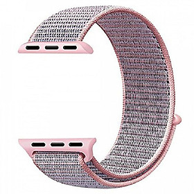 SaleBox - Thông tin mua sắm, khuyến mãi 127 Dây Đeo Cho Apple Watch Nylon Sport Loop Màu Hồng Nhạt