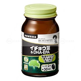 Thực phẩm bảo vệ sức khỏe NOGUCHI GINKGO BILOBA & DHA-EPA (60 viên/hộp)