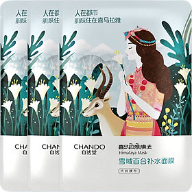 Mặt Nạ Dưỡng Ẩm CHANDO Chiết Xuất Hoa Lily (3 Miếng)