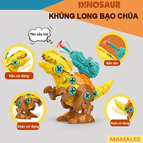 Đồ Chơi Khủng Long Lắp Ráp Có Tua Vít Tháo Lắp - Mô Hình Size To Cho Bé