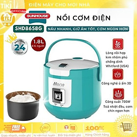 Nồi Cơm Điện 1.8L Sunhouse Mama SHD8658G - Hàng Chính Hãng