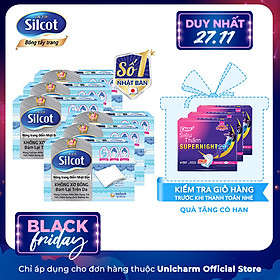 Combo 6 hộp bông tẩy trang Silcot (82 miếng/hộp)