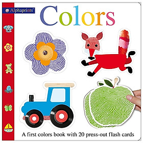 Alphaprints Colors Flash Card Book: A First Colors Book With 20 Press-Out Flash Cards