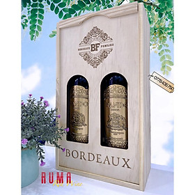 Mua Quà tặng hộp gỗ 2 chai rượu vang Chile Nando Reserva