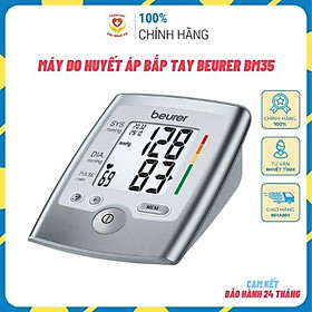 Máy Đo Huyết Áp Bắp Tay Beurer BM35 - Đo Chính Xác Huyết Áp, Nhịp Tim - Màn LCD Hiển Thị Sắc Nét