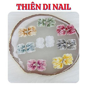Hoa ẩn móng chân siêu xinh, hoa bột ẩn chân