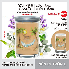 Nến ly tròn sáp đậu nành Yankee Candle size L (567g) - Sun & Sand