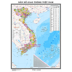 B đồ Giao thông Việt Nam khổ A0 84x115cm