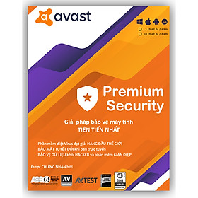 Phần Mềm Avast Premium Security - For Mac - 1PC 1 Year - Hàng Chính Hãng