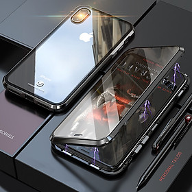 Ốp Từ Tính Trong Suốt Bảo Vệ Mặt Trước + Sau Cho iPhone X/XS/MAX/XR