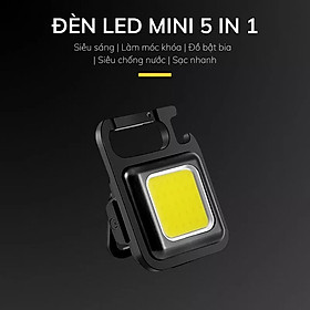 Mua Đèn pin móc khóa siêu sáng COB 800 chống nước  3 chế độ sáng  sạc usb  dung lượng pin 650 mAh