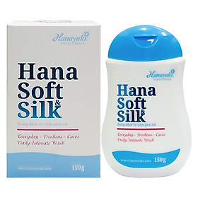 Dung dịch vệ sinh phụ nữ Hanayuki Hana Soft Silk, VB Soft Silk chính hãng 150g