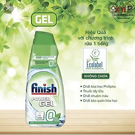 Gel rửa chén bát hữu cơ sinh học Finish Eco 0%