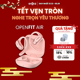 [MỞ BÁN] Tai Nghe Không Nhét Tai Bluetooth True Wireless Earbuds Shokz OpenFit Air T511- Hàng Chính Hãng