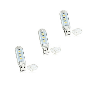 Bộ 3 Thanh Đèn LED Mini Siêu Sáng Cắm Cổng USB