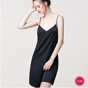 Váy ngủ 2 dây lụa satin cao cấp gợi cảm mặc nhà V51