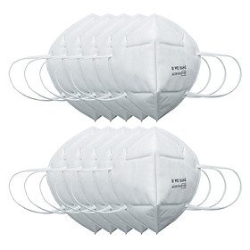 10PCS KN95 FFP2 Disposable Mask 4 Layers Filtration Elastic Earloop Breathable Dustproof Anti-Splash Safety Face Shield