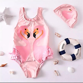  Bộ đồ bơi bikini bé gái hình thiên nga kèm nón