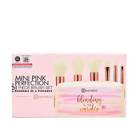 Bộ Cọ Trang Điểm 6 Cây Bh Cosmetics Mini Pink Perfection