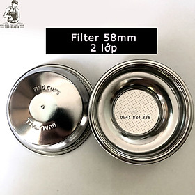 Mua Basket 58mm 2 Lớp - Giỏ Lọc Đơn Đôi 2 Lớp 58mm - Linh Kiện Máy Pha Cà Phê