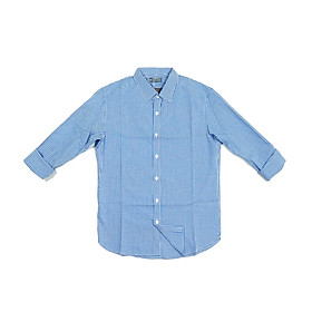 Sơ mi nam caro nhỏ lịch sự, gọn gàng, mềm, mịn, thoáng mát chất liệu cotton pha lụa dáng slimfit