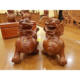 Mua Tượng tùy hưu gỗ hương NGANG 30CM HÀNG NGUYÊN KHỐI