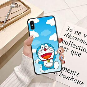 Ốp lưng điện thoại Iphone XS Max viền silicon dẻo TPU  hình Doremon Vui Nhộn - Hàng chính hãng