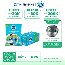 Thùng 48 Bịch Sữa Tiệt Trùng Dutch Lady Cô Gái Hà Lan Có Đường 180ml