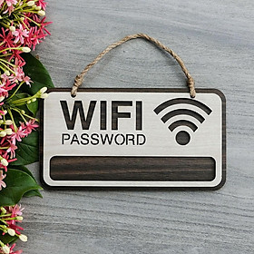 Bảng gỗ trang trí wifi password treo tường - Mẫu VIAN86