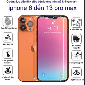 Mua Cường lực dẻo 9h+ dành cho dòng iphone 6 đến 13 pro max  Bảo vệ màng hình tránh trầy xước  tránh va đập toàn diện