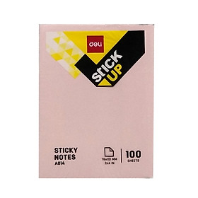 Bộ 2 Giấy Nhắn Deli A01403 - Mẫu 2 - Màu Hồng