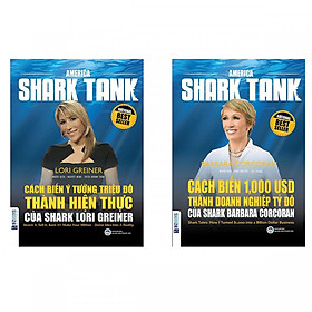 Combo Cẩm Nang Làm Gìau: Cách Biến Ý Tưởng Triệu Đô Thành Hiện Thực Của Shark Lori Greiner + Cách Biến 1.000 USD Thành Doanh Nghiệp Tỷ Đô Của Shark Barbara Corcoran (Tặng kèm bookmark thiết kế) - Sách Kinh Tế Hay Cho Bạn Đam Mê Làm Gìau