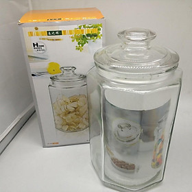 Mua HŨ LỌ THỦY TINH ĐỰNG GIA VỊ LỤC GIÁC 2 LÍT SIÊU TO