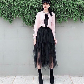 CHÂN VÁY MINI IN HỌA TIẾT PHỐI TUA RUA Xanh dươngTrắng ZARA Vietnam #1 CHÂN VÁY MINI IN HỌA TIẾT PHỐI TUA RUA Xanh dươngTrắng ZARA Vietnam