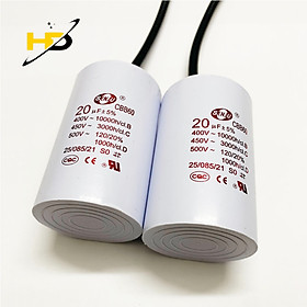Mua Tụ Điện Vỏ Nhựa CBB60 20uF   Tụ Ngậm Có Dây 450VAC Dùng Cho Quạt Máy