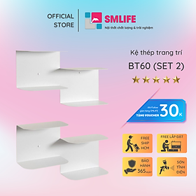 Kệ sách treo tường bậc thang BT60 (set 2)