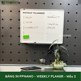 Bảng In PPNano Weekly Planner - Bảng Kế Hoạch Tuần 60x80cm - Bảng Tân Hà